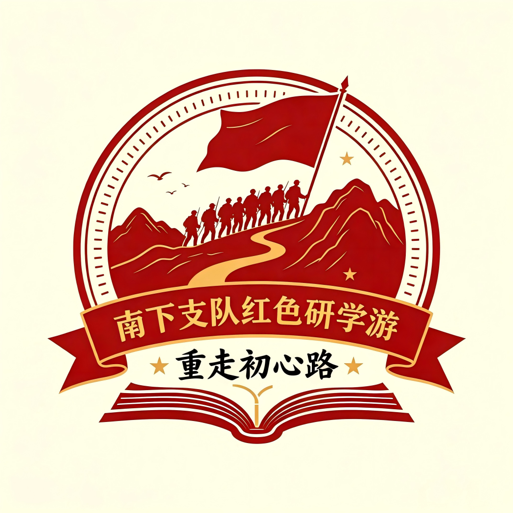 南下支队红色研学游logo设计(1)